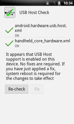 Screenshot of the application USB Host Check - #3