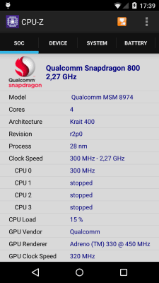 Screenshot of the application CPU-Z - #1