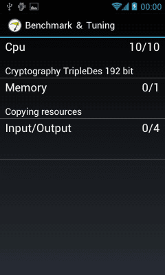 Screenshot of the application Benchmark & Tuning (Full) - #5