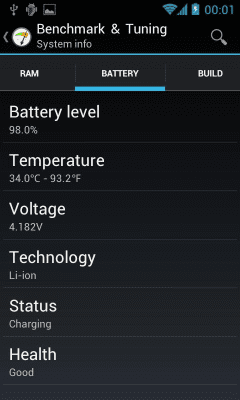 Screenshot of the application Benchmark & Tuning (Full) - #8