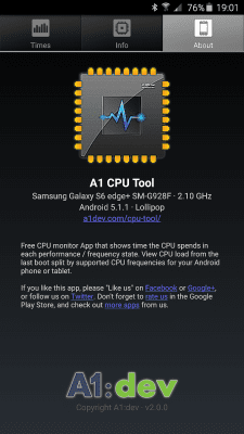 Screenshot of the application A1 CPU Tool - #7