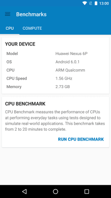 Screenshot of the application Geekbench 4 - #1