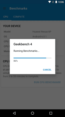 Screenshot of the application Geekbench 4 - #2