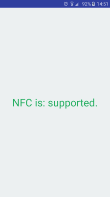 Screenshot of the application NFC Enabled? - #1