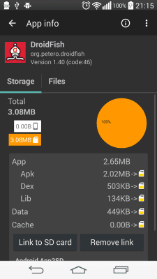 Screenshot of the application Link2SD - #4