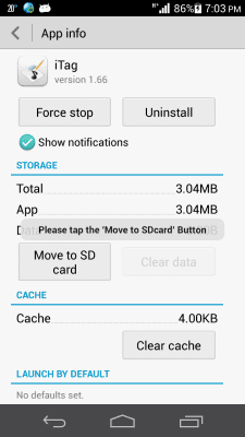 Screenshot of the application App2SD & App Manager - #3