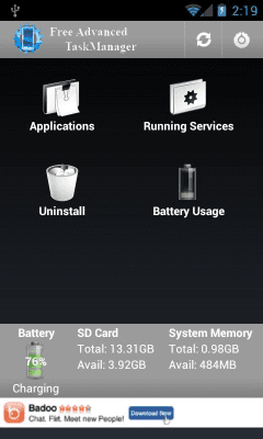 Screenshot of the application Advanced SD Card Manager - #1