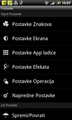 Screenshot of the application GO LauncherEX Croatian language - #2