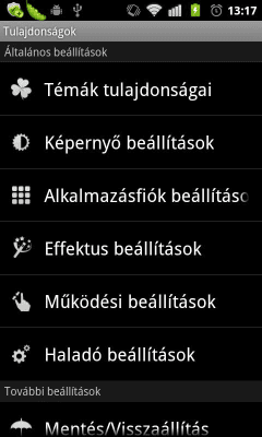 Screenshot of the application GO LauncherEX Hungarian language - #2