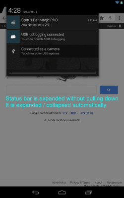 Screenshot of the application Status Bar Magic - #3
