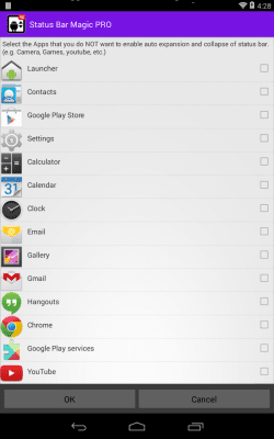 Screenshot of the application Status Bar Magic - #8
