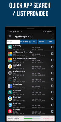 Screenshot of the application Smart App Manager - #1