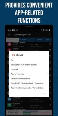 Screenshot of the application Smart App Manager - #2
