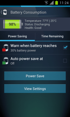 Screenshot of the application AVG Task and Battery Manager - #4