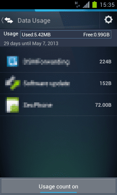 Screenshot of the application AVG Task and Battery Manager - #6