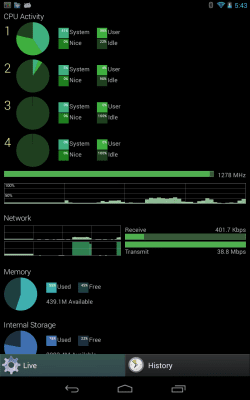 Screenshot of the application SystemPanelLite Task Manager - #7