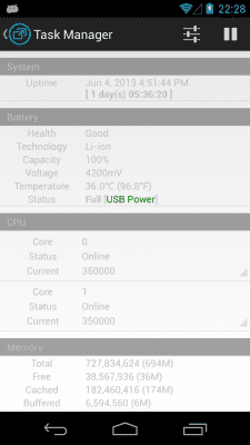 Screenshot of the application Task Manager - Apps management - #3