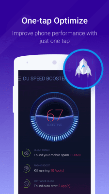 Screenshot of the application DU Speed Booster (Cleaner) - #1