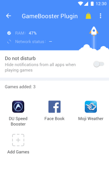 Screenshot of the application Game Booster (Plugin) - #4