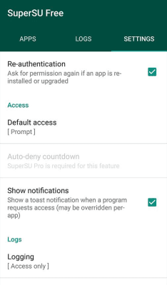 Screenshot of the application SuperSU - #5