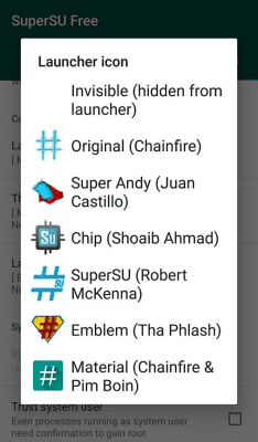 Screenshot of the application SuperSU - #7