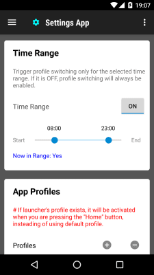 Screenshot of the application Application Settings - #2