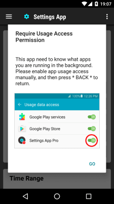Screenshot of the application Application Settings - #5