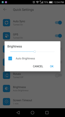 Screenshot of the application Quick Settings (Plugin) - #5
