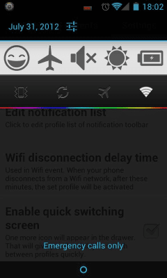 Screenshot of the application Smart Settings - #7