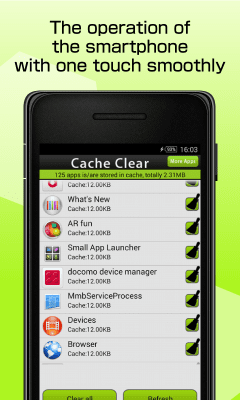 Screenshot of the application Cache Clear - #2