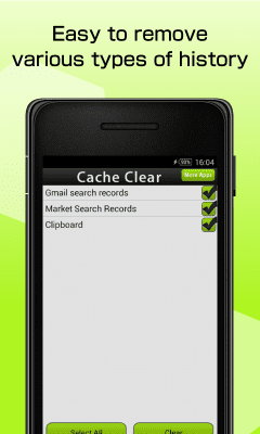 Screenshot of the application Cache Clear - #3