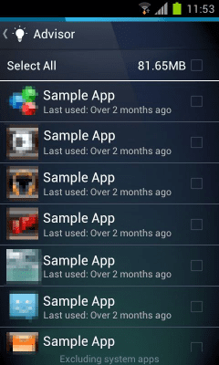 Screenshot of the application AVG Mobile Uninstaller - #2