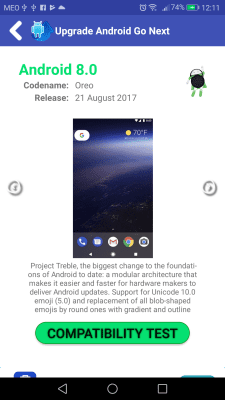 Screenshot of the application Upgrade for Android Go Next - #2