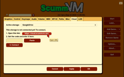 Screenshot of the application ScummVM - #9