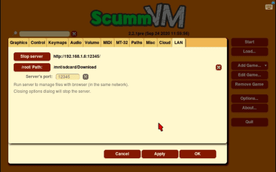 Screenshot of the application ScummVM - #10