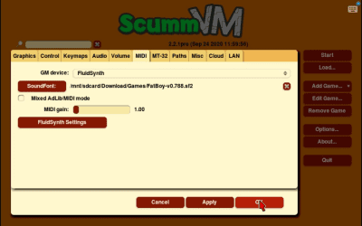 Screenshot of the application ScummVM - #12