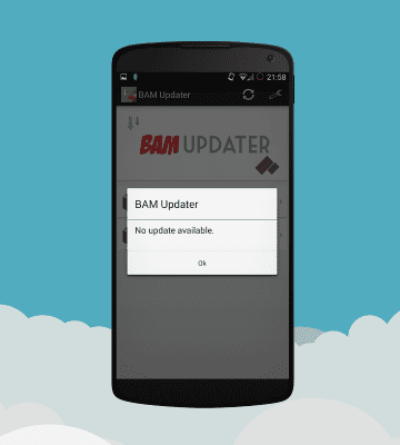 Screenshot of the application BAM Updater - #4