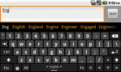 Screenshot of the application English completion dictionary for Hacker's Keyboard - #1