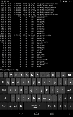 Screenshot of the application Hacker's Keyboard - #8