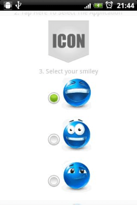 Screenshot of the application Smiling Widgets - #4
