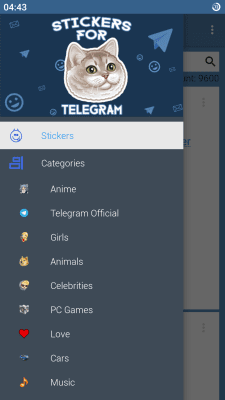 Screenshot of the application StickerPacks for Telegram - #3