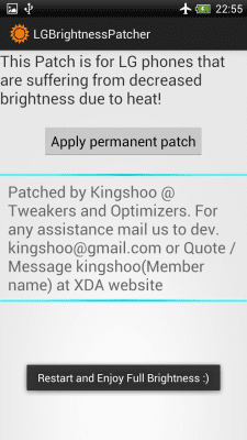 Screenshot of the application Brightness Patcher - #2