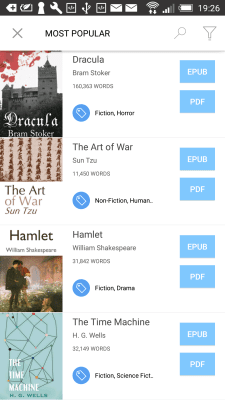 Screenshot of the application Japanese Fonts Bookari Reader - #8
