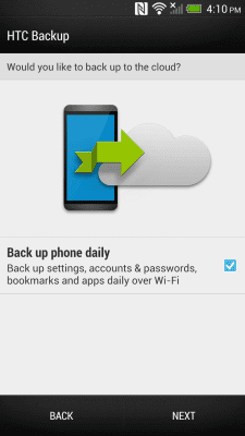Screenshot of the application HTC Backup - #2
