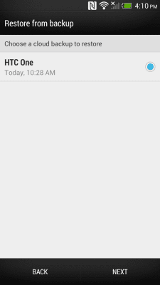 Screenshot of the application HTC Backup - #4