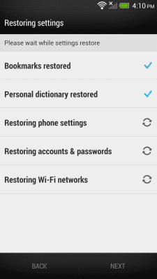Screenshot of the application HTC Backup - #5