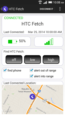 Screenshot of the application HTC Fetch - #1