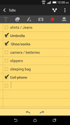 Screenshot of the application HTC Scribble - #5