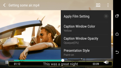 Screenshot of the application HTC Video Player - #3