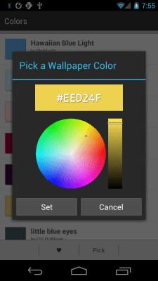 Screenshot of the application Colors - #4